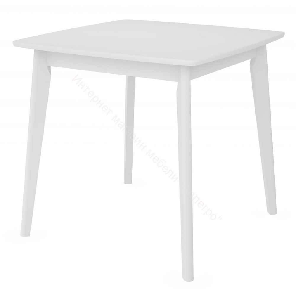 Стол Marcel квадратный 80 см, Белый/Белый