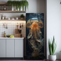 Наклейка на холодильник - Медуза | магазин Интерьерные наклейки