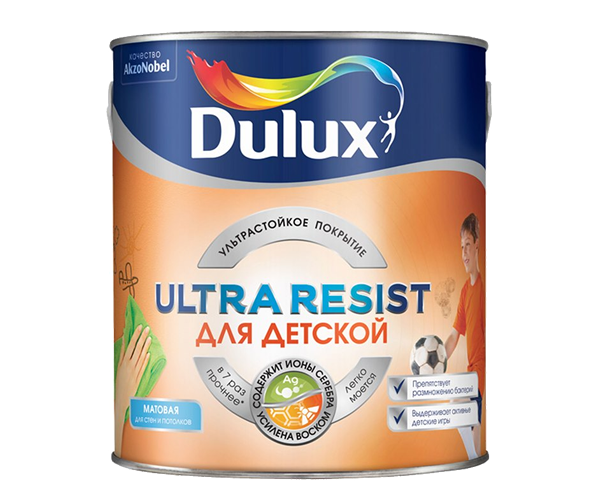 Dulux Ultra Resist Для Детской краска для стен детских комнат