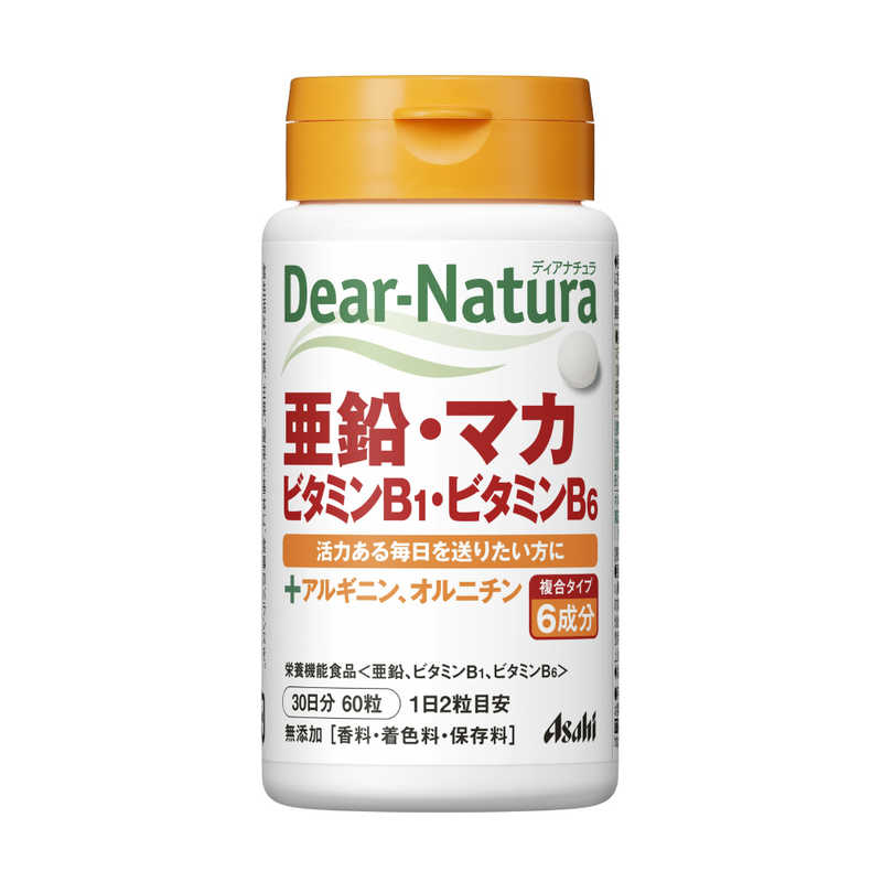 Asahi Dear-Natura Цинк, Мака, Витамин B1,B6 на 30 дней.