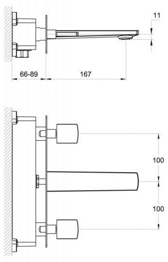 BelBagno Carin вентельный смеситель для раковины схема 2