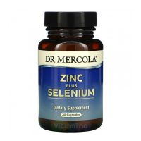 Dr. Mercola Zinc plus Selenium Цинк и селен, 30 капс