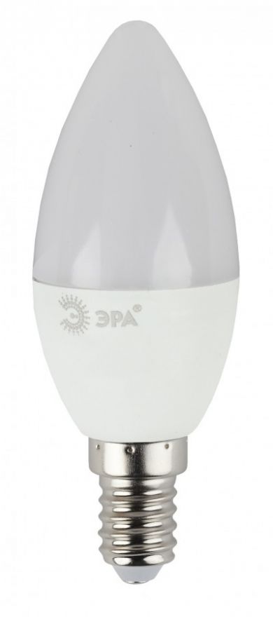 Светодиодная лампа ЭРА стандарт свеча B35 E27 11W(880lm) 2700К 3К 110х35 LED smd B35-11w-827-E27
