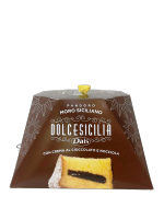 Пандоро с шоколадно-ореховым кремом Dolce Sicilia 750 г, Pandoro con crema al cioccolato e nocciola 750 g