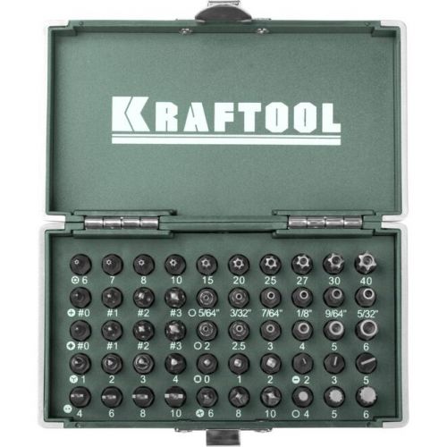 KRAFTOOL 50 шт., Cr-V, набор бит X-Drive 26065-H50