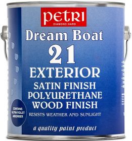 Лак Водный Паркетный 3.8л Petri Dream Boat 21 Полиуретановый, Полуматовый для Внутренних и Наружных Работ / Петри
