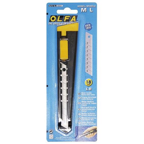 OLFA 18 мм, сегментированное лезвие, автофиксатор, нож OL-ML