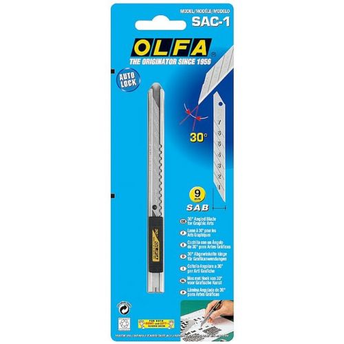 OLFA 9 мм, сегментированное лезвие, автоматический фиксатор, нож для графических работ OL-SAC-1
