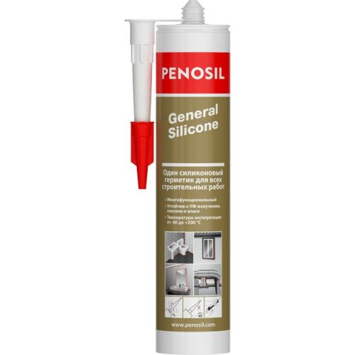 PENOSIL 280 мл, белый, нейтральный, герметик 100% силиконовый GENERAL SILICONE H4173