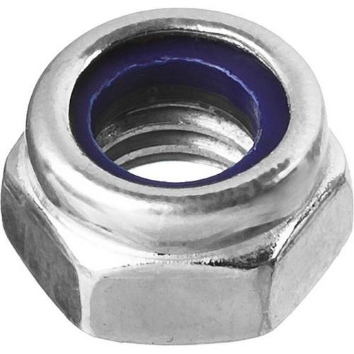 ЗУБР DIN 985 с нейлоновым кольцом, M12, 5 кг, кл. пр. 6, оцинкованная гайка 303580-12