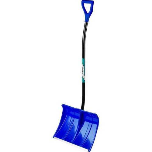 СИБИН 500x374 мм, пластиковая, алюминиевый черенок, синяя, лопата снеговая 421847