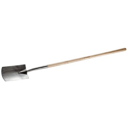 ЗУБР 290х180х1470 мм, из нержавеющей стали, деревянный черенок, лопата штыковая прямоугольная 4-39415
