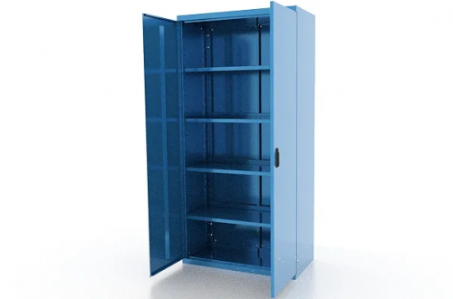 Шкаф металлический для инструмента двухсекционный, синий FERRUM 03.3004-5015