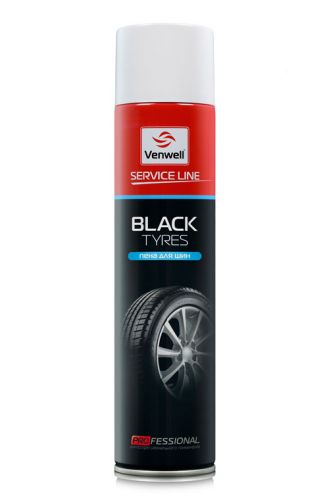 Очиститель пенный для шин Black Tyres, 600 мл VENWELL VW-SL-012RU