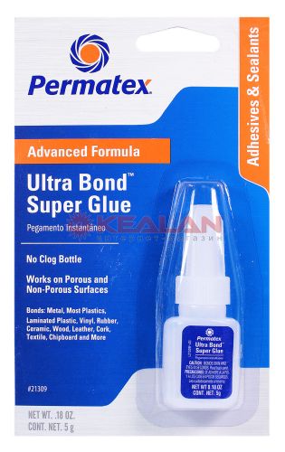 Клей Ultra Bond Super Glue Super Pega, 5 г PERMATEX 21309