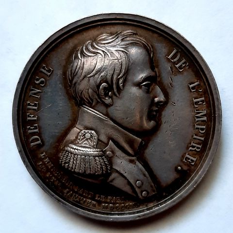 Медаль 1814 Франция RARE Наполеон I Бонапарт AUNC
