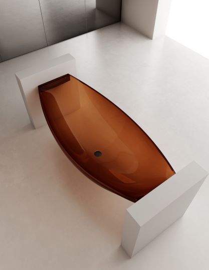 Подвесная коричневая ванна ABBER Kristall AT9704Opal 180х80 схема 4