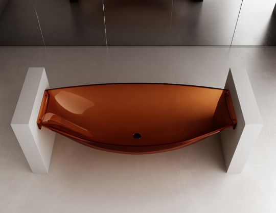 Подвесная коричневая ванна ABBER Kristall AT9704Opal 180х80 схема 5