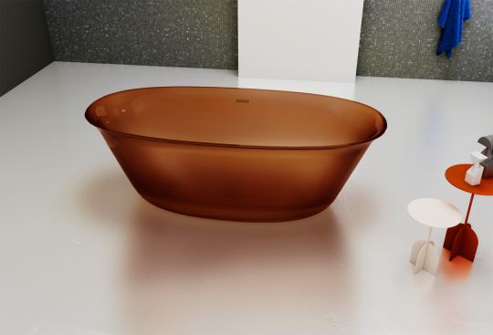 Прозрачная ванна ABBER Kristall AT9707Opal коричневая 170х75 схема 5
