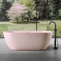 Ванна ABBER Frankfurt розовая матовая 170х75 AM9941MP схема 1