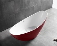 Красная акриловая ванна ABBER AB9233R 184х79 схема 4