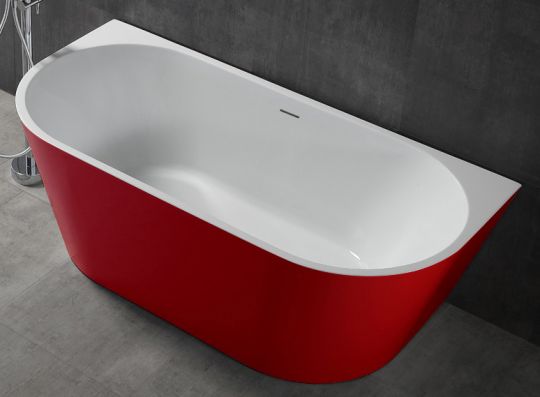 Фото Акриловая красная ванна ABBER AB9216-1.7R 170х80