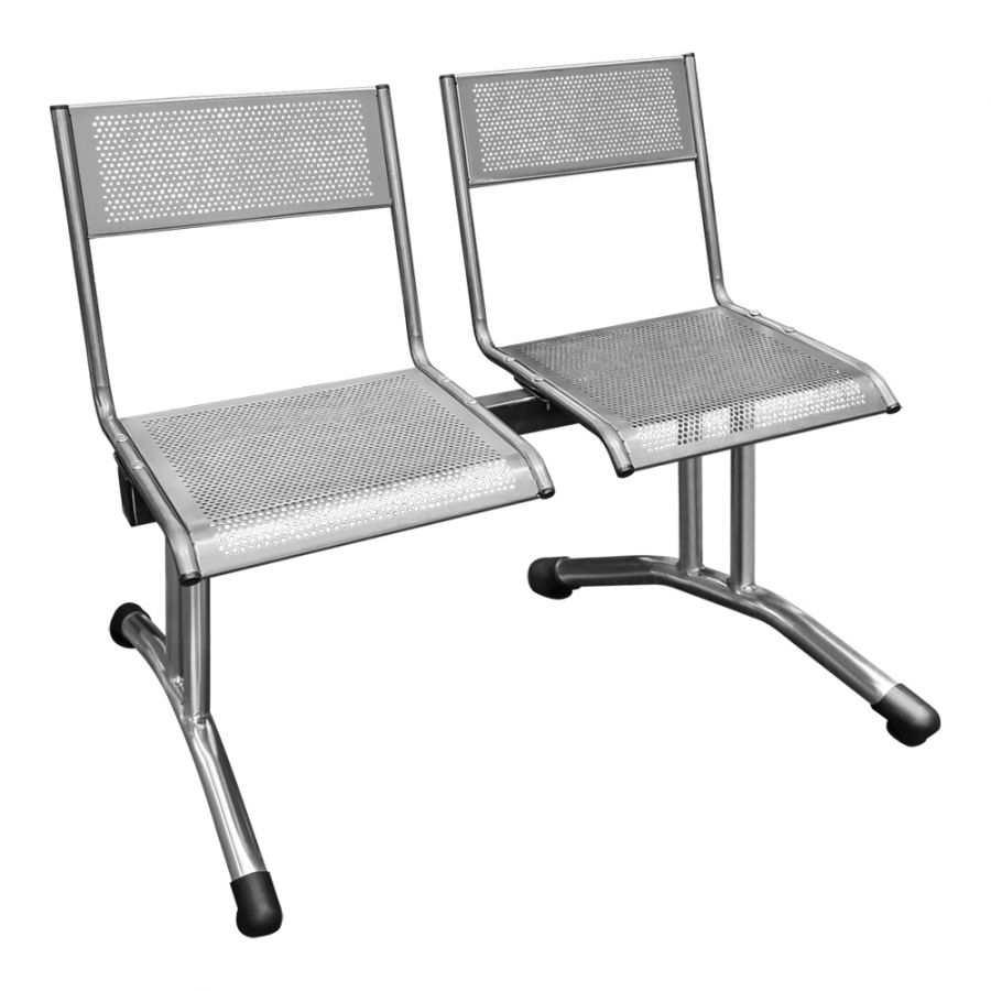 Секционный многоместный стул с перфорацией М112-012
