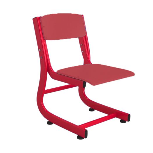 АТЛАНТ-ПРЕМИУМ стул ученический регулируемый (Красный металлокаркас)