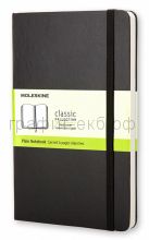 Книжка зап.Moleskine Large Classic нелинованная черная QP062