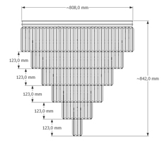 Люстра Vitaluce V5821-9/37PL, 37xE14 Макс. 40Вт / Виталюче