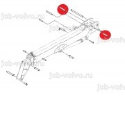 Втулка в шток г/цилиндра смещения стрелы [1208/0013] для погрузчика JCB 540-170 