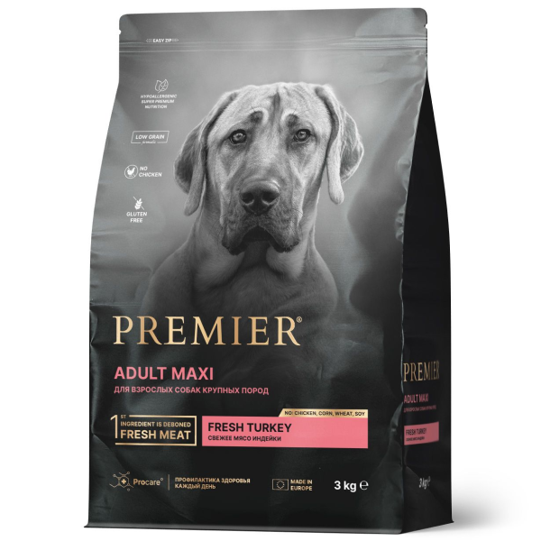 Сухой корм для собак крупных пород Premier Maxi с индейкой