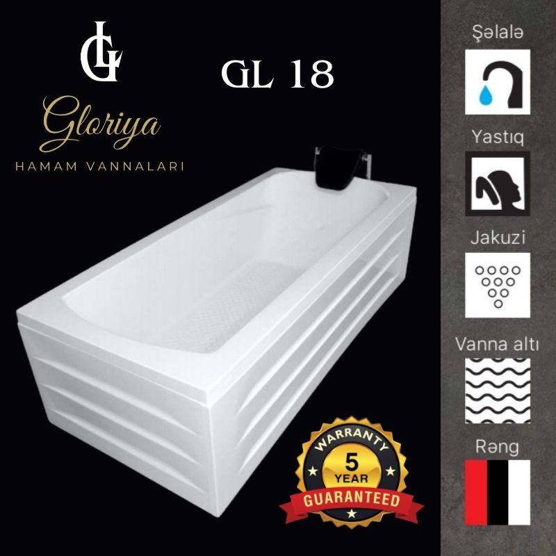 GLORİYA düz vannaları GL18 - 180*90 sm