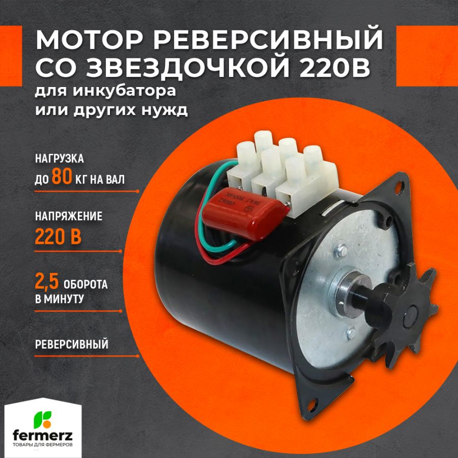 Мотор для инкубатора 220В (тип 1) купить за 1500 рублей в интернет-магазине  fermerz.ru. Доставка по всей России. Продажа | Цена | Отзывы