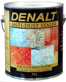 Лак для Бетона и Камня 1л Denalt 761 Anti-Dust Sealer Глянцевый с Эффектом Мокрого Камня, Алкидный для Внутренних и Наружных Работ.