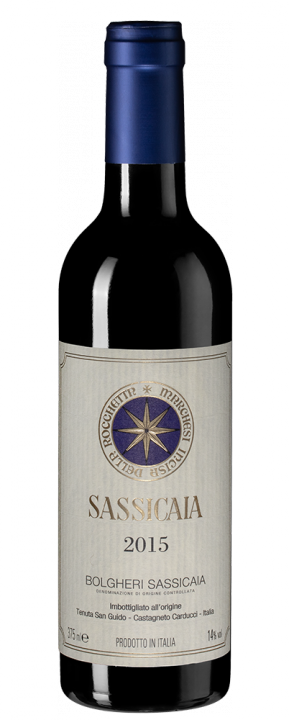 Sassicaia, 0.375 л., 2015 г.