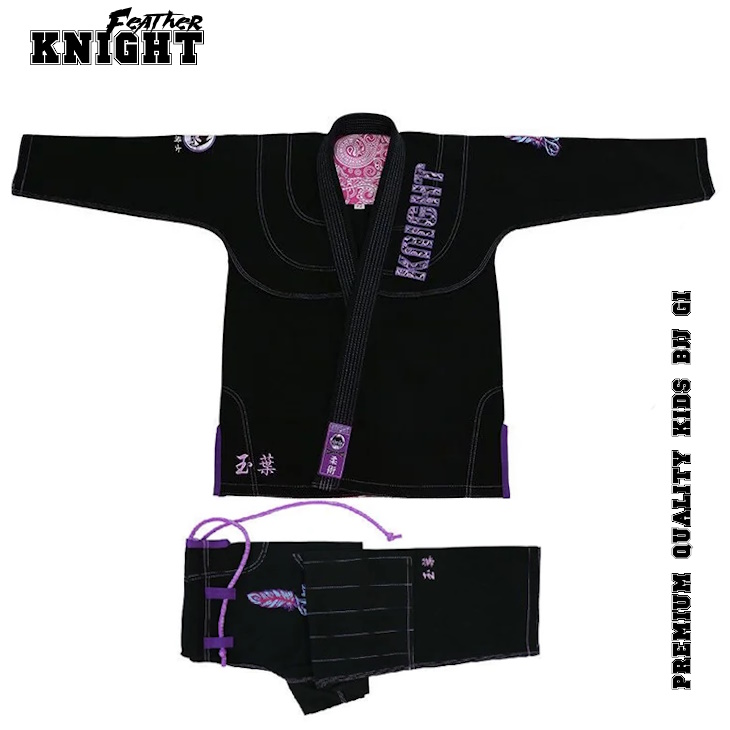 Детское кимоно Knight "Feather" Black
