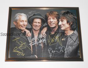 Автографы: The Rolling Stones. Мик Джаггер, Кит Ричардс, Чарли Уоттс, Рон Вуд. Редкость