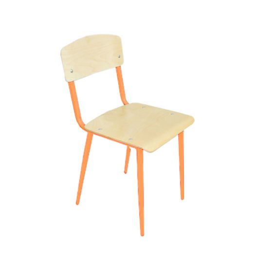 АХИЛЛЕС стул ученический на конусных опорах (Оранжевый металлокаркас)