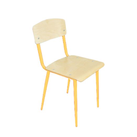 АХИЛЛЕС стул ученический на конусных опорах (Жёлтый металлокаркас)