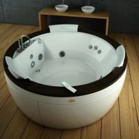 Гидромассажная круглая ванна Jacuzzi Nova Stone встраиваемая или отдельностоящая 180x180 схема 4