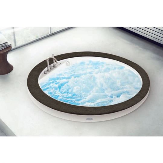 Гидромассажная круглая ванна Jacuzzi Nova Stone встраиваемая или отдельностоящая 180x180 ФОТО