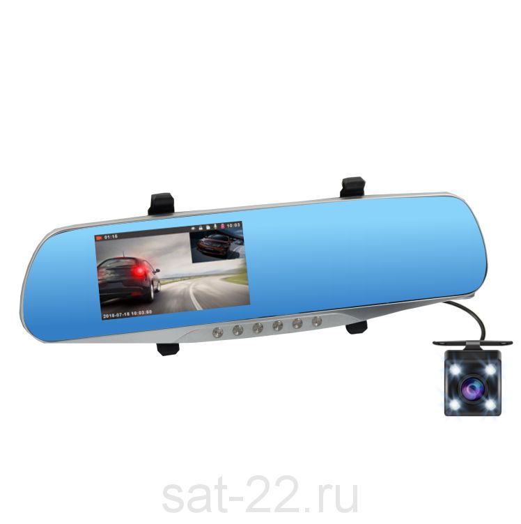 Видеорегистратор зеркало с камерой заднего вида Vehicle box С103A Full HD 2МП