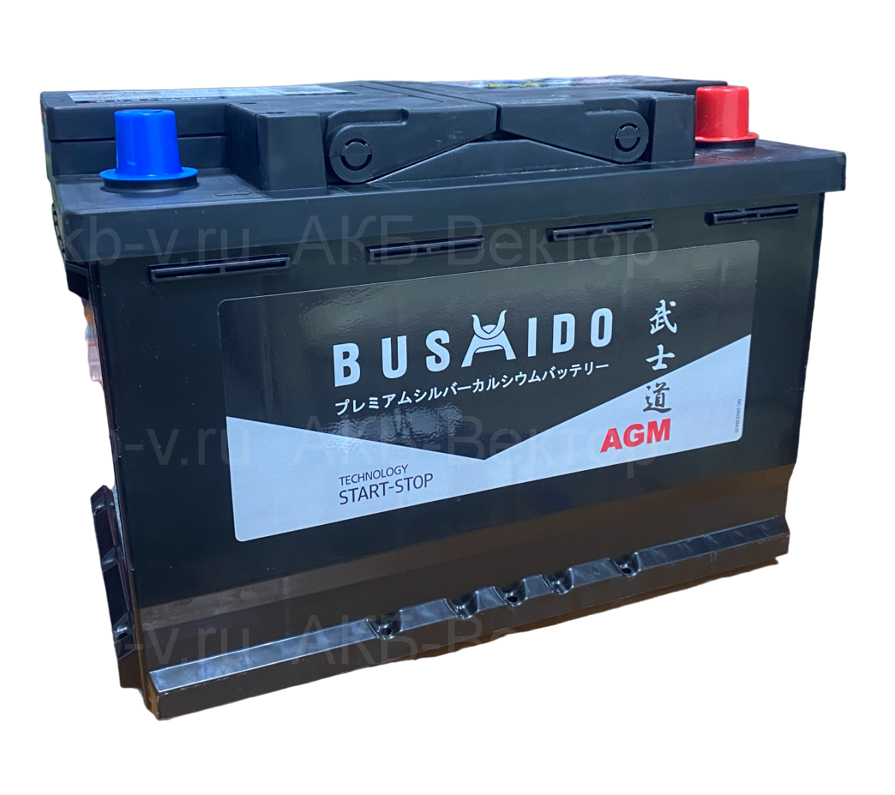 Аккумулятор BUSHIDO Euro AGM 75Ач 760А start-Stop