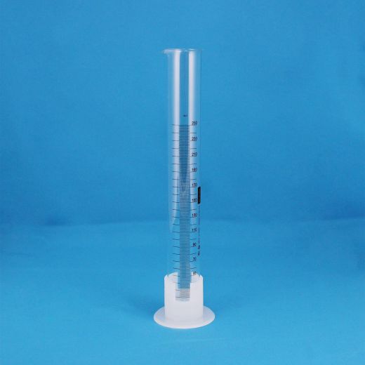 Цилиндр мерный 3-250-1, 250 мл, с пластиковым основанием, 1-го класса точности, с носиком