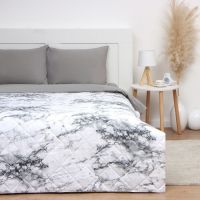 Покрывало LoveLife евро макси White marble, 240*210±5см, микрофайбер, 100% п/э