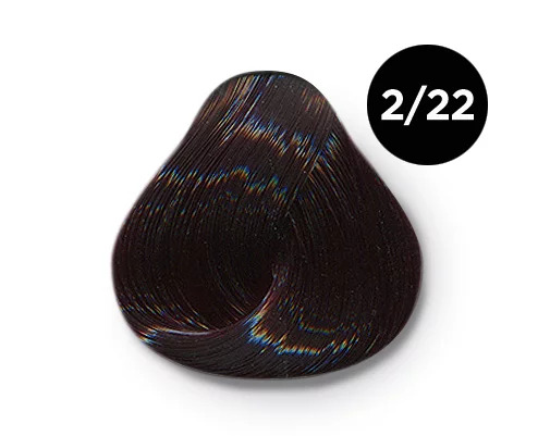 Перманентная крем-краска для волос OLLIN COLOR 2/22 черный фиолетовый
