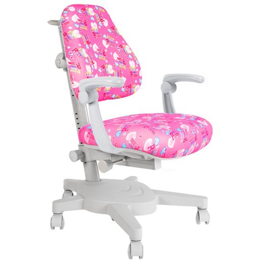 Детское регулируемое кресло Anatomica Armata (розовый с цветными сердечками)