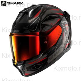 Шлем Shark Skwal i3, Черно-серо-красный