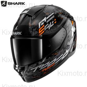 Шлем Shark Ridill 2, Черно-серо-оранжевый